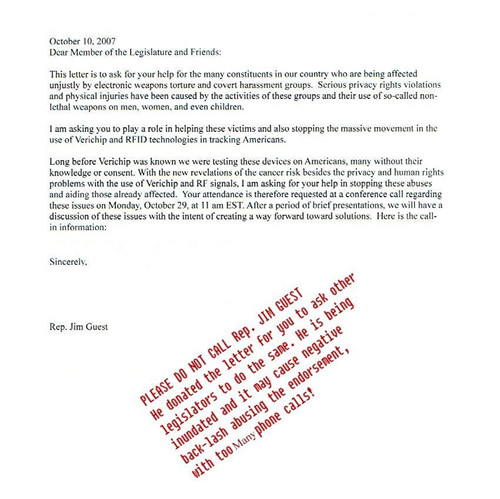 Rep. Jim Guest Leter